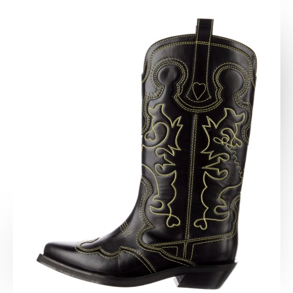 GANNI COWBOY BOOTS! So cute and comfy. Worn 1x